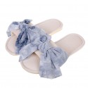 New Simple Fabric Bow Home Slippers  Nhpe415589