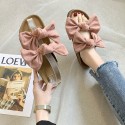 Korean Fashion Solid Color Flatbottom Color Bow Sandals Nhpe415591