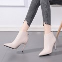 Simple Pointed Toe Stiletto Ankle Boots Nhso401666