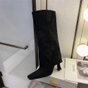 Square Toe Stiletto High Heel Suede High Sleeve Boots Nhso405458