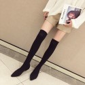 Fashion Solid Color Flat Knitted Wool Socks Pointed Elastic Boots Nhso410157