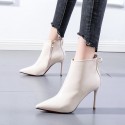 Bowknot Pointed Stiletto Ankle Boots Nhso410178