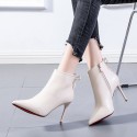 Bowknot Pointed Stiletto Ankle Boots Nhso410178