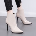 Pointed Toe Shiny Ankle Boots Nhso410455