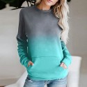 Fashion Tiedye Gradient Longsleeved Sports Sweatshirt Nhuo414709