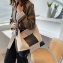 Largecapacity Fashion Contrast Color Oneshoulder Splicing Tote Shoulder Bag Nhwh407211