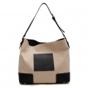 Largecapacity Fashion Contrast Color Oneshoulder Splicing Tote Shoulder Bag Nhwh407211