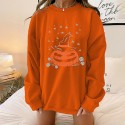 Halloween Pumpkin Printed Round Neck Longsleeved Sweater  Nhwu413191