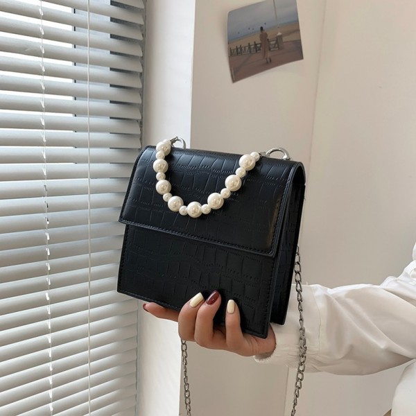 Fashion Pearl Chain Pattern Messenger Bag Nhxc412817