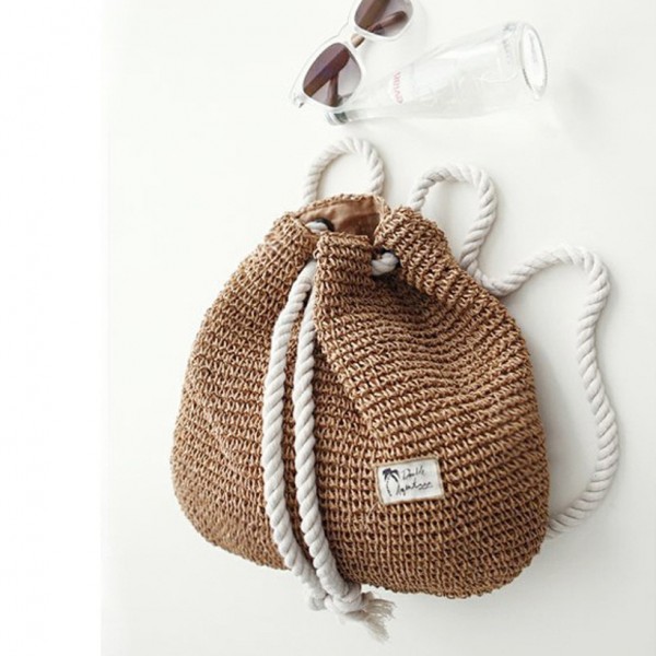 Simple Fashion Cotton Rope Straw Woven Packbag  Nhxm409034