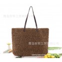 Fashionable Crochet Handtie Straw Woven Shoulder Bag Nhxm409037