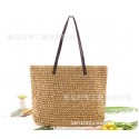 Fashionable Crochet Handtie Straw Woven Shoulder Bag Nhxm409037