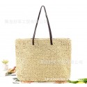 Fashionable Crochet Handtie Straw Woven Shoulder Bag Nhxm409037