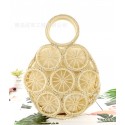 New Vintage Circle Hollow Paper Rope Woven Bag Nhxm409042