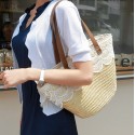 New Fashion Wheat Straw Woven Lace Bag Nhxm409043