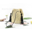 New Fashion Tassel Straw Woven Shoulder Bucket Bag Nhxm409048