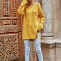 Casual Loose Round Neck Longsleeved Knitted Sweater  Nhzn413030