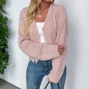 Solid Color Longsleeved Button Knitted Sweater Jacket  Nhzn413034