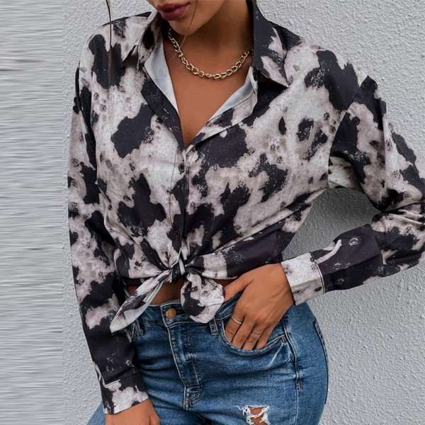 Spotted Print Longsleeved Shirt  Nhzn413054