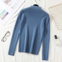 Simple Solid Color Pullover Halter Vneck Top Knitted Sweater Nhzn414757